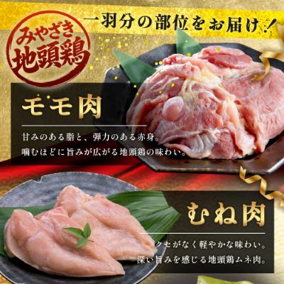 ふるさと納税 諸塚村 宮崎県が誇る「みやざき地頭鶏」の1羽をまるごと堪能セット 約1.6kg