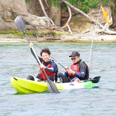 ふるさと納税 山田町 山田湾シーカヤック クルーズ券 2名分【ジオトレイル カヤック フードプログラム】三陸山田 山田町_1