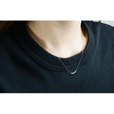 ふるさと納税 甲府市 Pt900ラインデザインダイヤペンダントネックレス N457DI-Pの画像