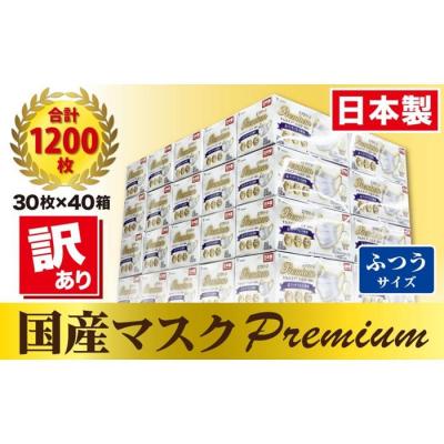 ふるさと納税 名古屋市 [訳あり]国産不織布マスク(ふつうサイズ)1ケース 30枚入×40箱