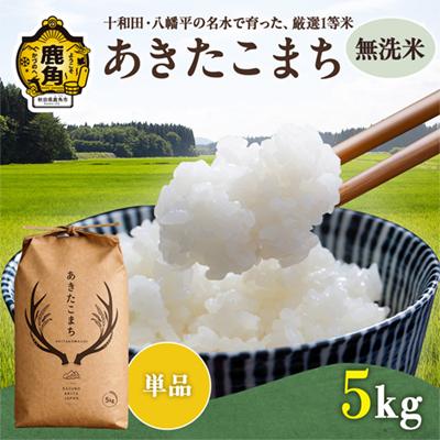 ふるさと納税 鹿角市 あきたこまち 無洗米 5kg[トライズ]