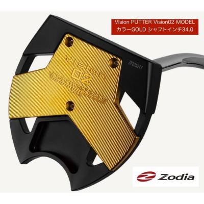 ふるさと納税 名古屋市 ゾディア Vision PUTTER Vision02モデル GOLD シャフトインチ34.0