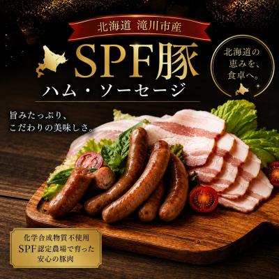 ふるさと納税 滝川市 北海道滝川産 SPF豚 ロースハム&amp;ソーセージセット 詰め合わせ 豚肉 国産 ウインナー おつまみ