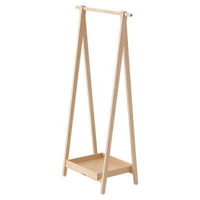 ふるさと納税 旭川市 旭川家具 cosine ドレスラックとトレーのセット メープル[複数個口で配送]_04446