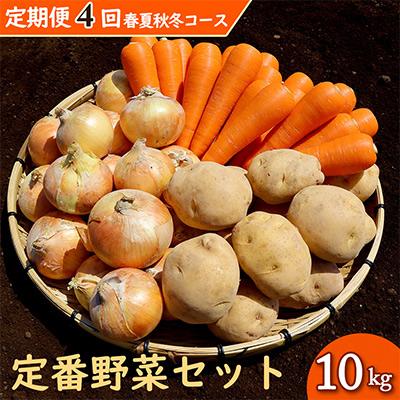 ふるさと納税 時津町 [発送月固定定期便]いつもの定番野菜セット 約10kg(時津町)全4回