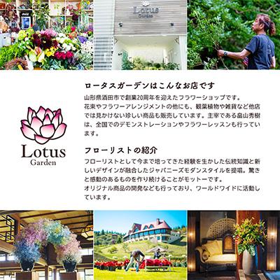 ふるさと納税 酒田市 【発送月固定定期便】酒田のお花の定期便 年4回 「花福 fuku」全4回の画像