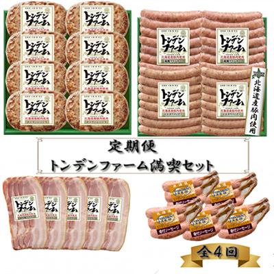 ふるさと納税 江別市 [毎月定期便]北海道 トンデンファーム 満喫セット全4回