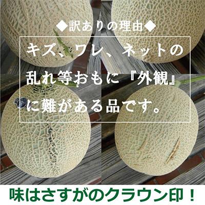 ふるさと納税 掛川市 【毎月定期便】【訳あり】ジャケット冠瓜 2玉 静岡県産 御膳上等 カンタロープ 【1年中お届け】 全3回
