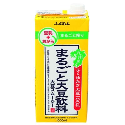 ふるさと納税 朝倉市 [毎月定期便]まるごと大豆飲料 大豆スムージー 1000ml×6本入り 全3回