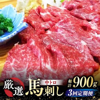 ふるさと納税 山鹿市 [毎月定期便]熊本馬刺し「なか園」厳選馬刺し 全3回