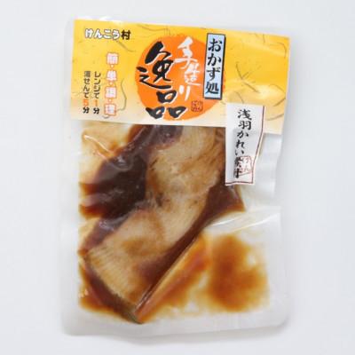 ふるさと納税 利府町 【毎月定期便】浅羽かれい煮付 業務用パック110g 5切れ全10回の画像