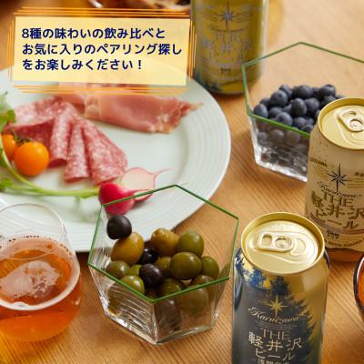 ふるさと納税 佐久市 【毎月定期便】クラフトビール THE軽井沢ビール 8種 24本(350ml) 飲み比べセット全2回の画像