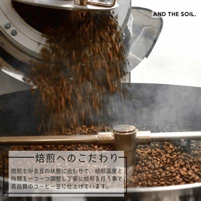 ふるさと納税 福岡市 【毎月定期便】ANDTHESOIL.焙煎オーガニックコーヒー豆GUA深煎り600g ME36全12回の画像