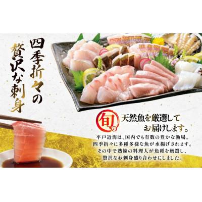 ふるさと納税 平戸市 【毎月定期便】平戸産!旬の天然魚の刺身盛り 7種 3〜4人前ミシュランガイド長崎2019掲載店全6回_2