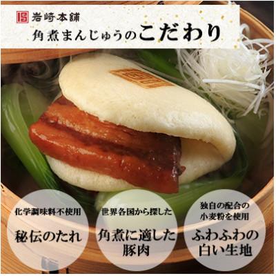 ふるさと納税 長崎市 【毎月定期便】【岩崎本舗】 角煮まんじゅう5個・角煮まぶし5袋(長崎市)全3回