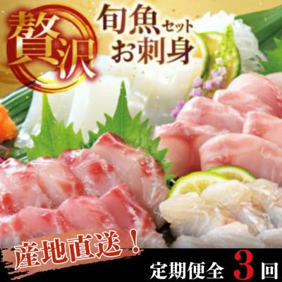 ふるさと納税 平戸市 [毎月定期便]新鮮!旬魚のお刺身セット 約240g(約60g×4p)全3回