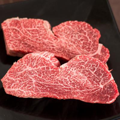 ふるさと納税 水戸市 【毎月定期便】常陸牛A5 ヒレ赤身ステーキ 200g×3枚全12回_2