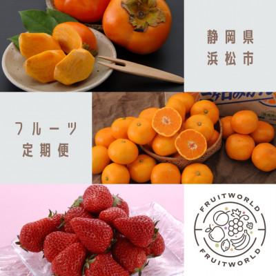ふるさと納税 浜松市 [発送月固定定期便]静岡県浜松市のフルーツ(次郎柿・三ヶ日みかん早生・紅ほっぺ)定期便全3回