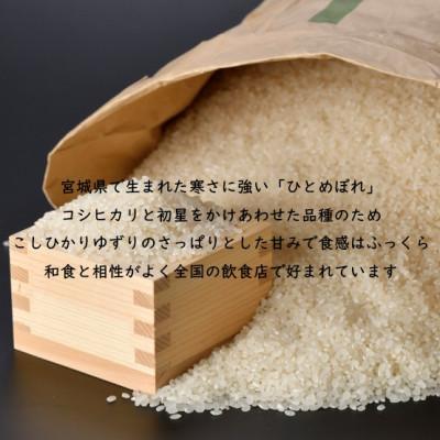 ふるさと納税 村田町 【毎月定期便】宮城県村田町産ひとめぼれ 精米10kg(5kg×2)全3回の画像