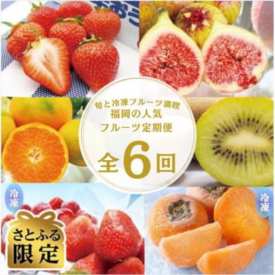 ふるさと納税 春日市 [発送月固定定期便][さとふる限定]福岡ブランド果実を楽しむ。福岡の旬果と冷凍果実(春日市)全6回
