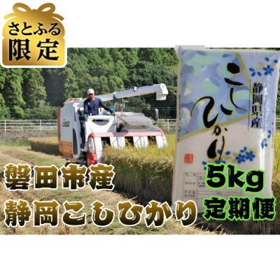 ふるさと納税 磐田市 [毎月定期便][さとふる限定]静岡こしひかり5kg全3回