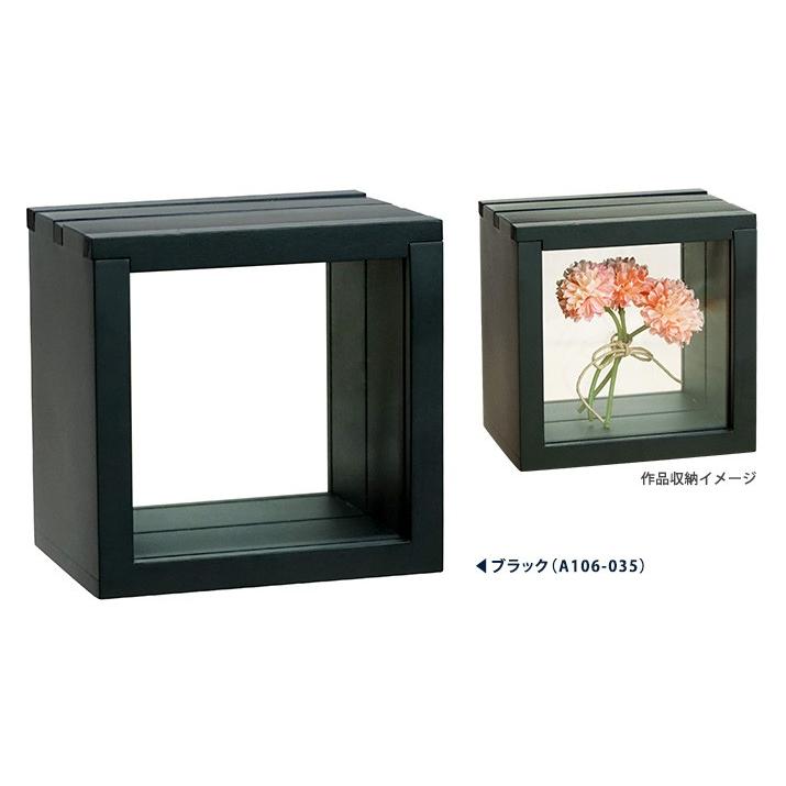 ボックス型フレーム 3スライドBOX フロート 10角 ホワイト・ブラック