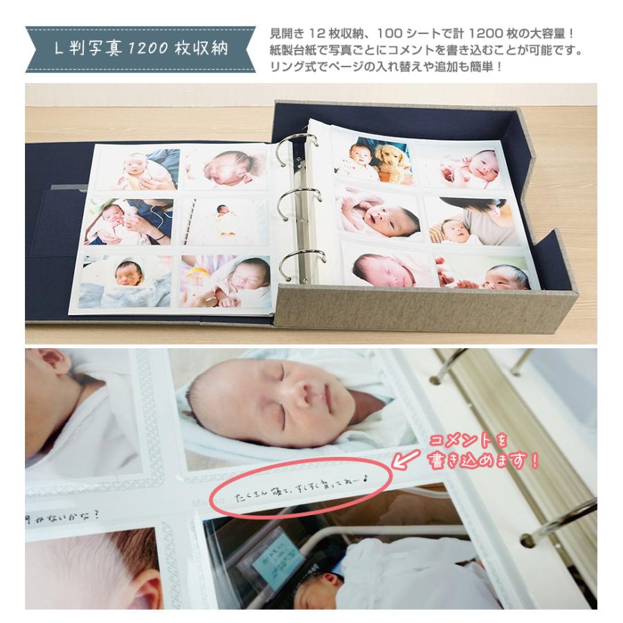 万丈（VANJOH） 大容量 L判1200枚収納 フォトアルバム メガアルバム