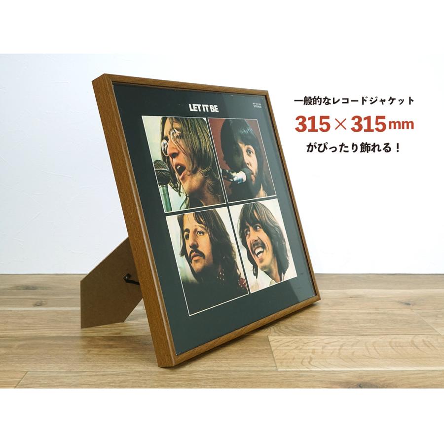 万丈（VANJOH） レコード全面飾れるフレーム スタンド付 レコード