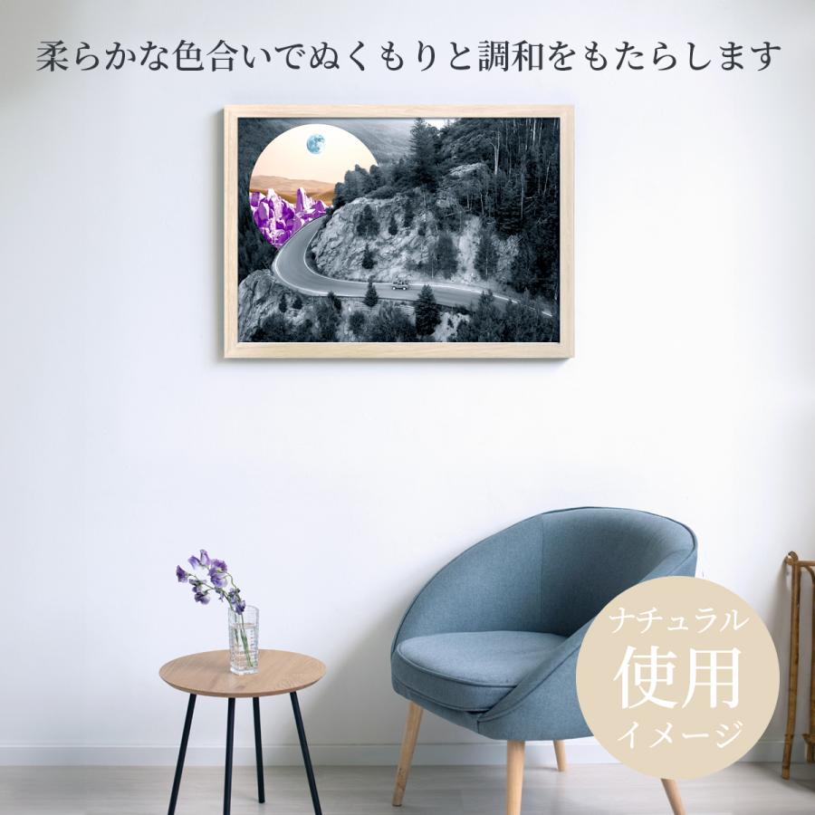 万丈（VANJOH） ポスター額 B2 ヴィンテージ調 ホワイト ナチュラル