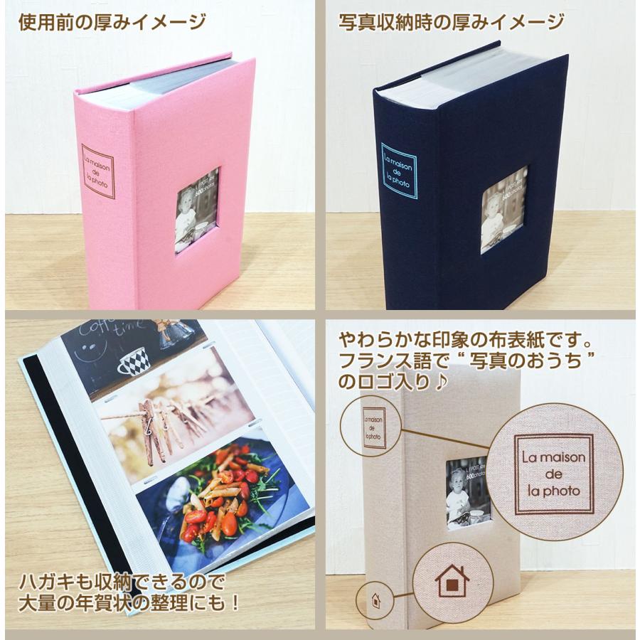 万丈（VANJOH） 大容量 フォトアルバム ブックタイプ L判 ポストカード