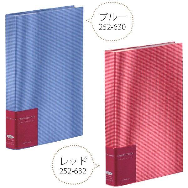 ポケットアルバム ギンガムチェック ブルー レッド グリーン イエロー