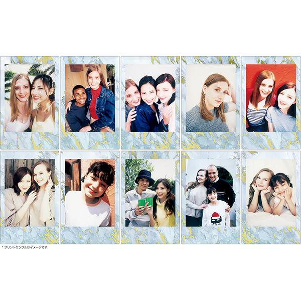 チェキ フィルム instax mini ブルーマーブル BLUE MARBLE 1P(10