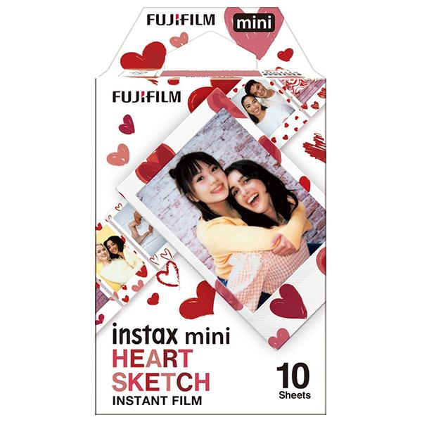 チェキ フィルム instax mini 1P HEART SKETCH ハートスケッチ