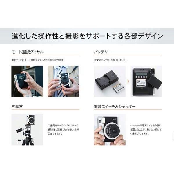 チェキ Fujifilm instax mini 90 本体と付属品 FUJIFILM インスタントカメラ instax mini 90 ブラック チェキ