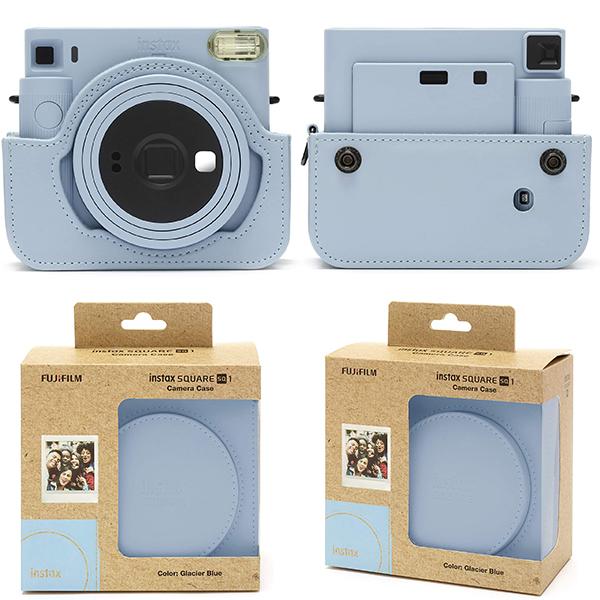 チェキ チェキスクエア カメラケース instax SQUARE SQ1 ブルー 単品