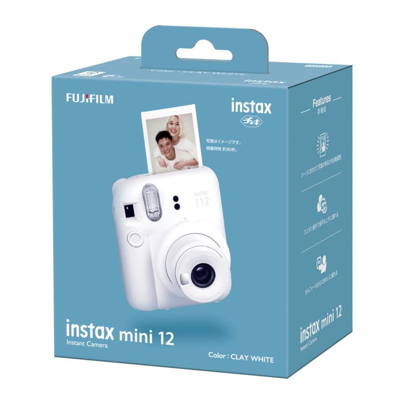 チェキ 本体 instax mini12 クレイホワイト ハンドストラップ付 富士フイルム 送料無料｜y-sharaku｜08