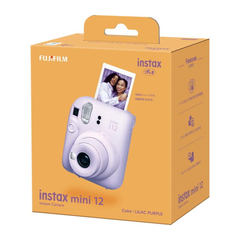 チェキ 本体 instax mini12 ライラックパープル ハンドストラップ付