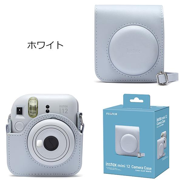 instax mini 12 カメラ、ケース付き、フィルム2個未使用 10点セット］ 富士フイルム チェキ instax mini12 本体 フィルム20枚