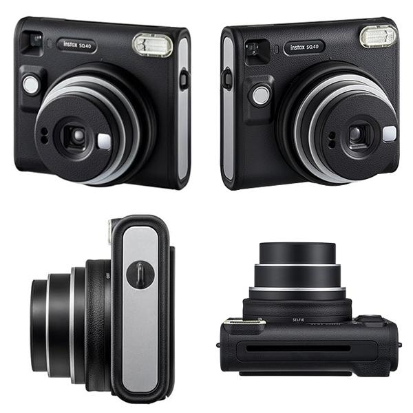 インスタントカメラ チェキスクエア 本体 instax SQUARE SQ40 ブラック＆フイルム20枚＆パノラマサイズアルバム1冊 セット 富士フイルム｜y-sharaku｜02