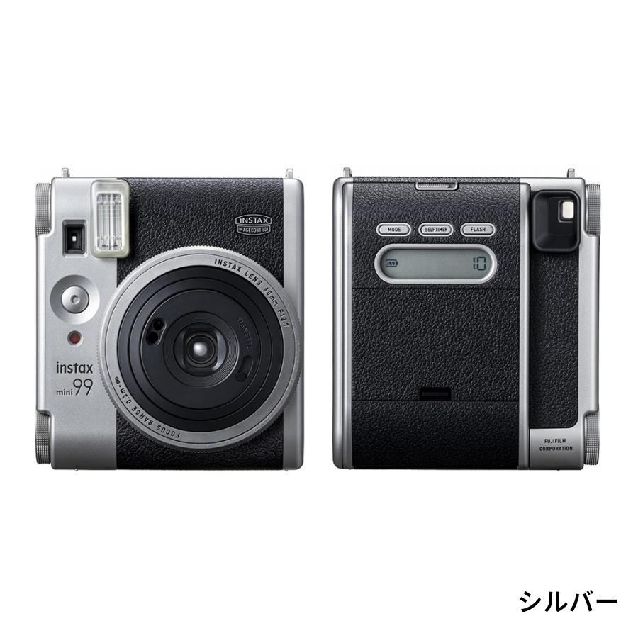 チェキ instax mini 99 ブラック シルバー 本体 & フイルム10枚 プチ