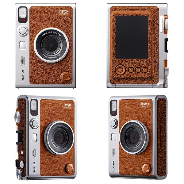 チェキ instax mini Evo ブラック ブラウン 本体&フイルム30枚 チェキ instax mini Evo ブラック ブラウン 本体&フイルム30枚