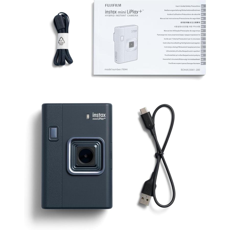 チェキ 本体 instax mini LiPlay+ ミッドナイトブルー MIDNIGHT BLUE