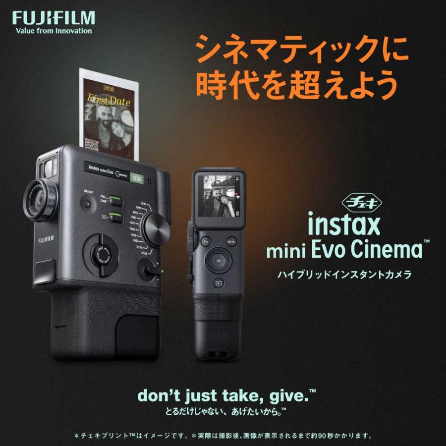 チェキ instax mini Evo Cinema ハイブリッドインスタントカメラ 本体