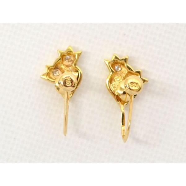 本物 Dior ディオール チューリップ 750YG K18 イエローゴールド