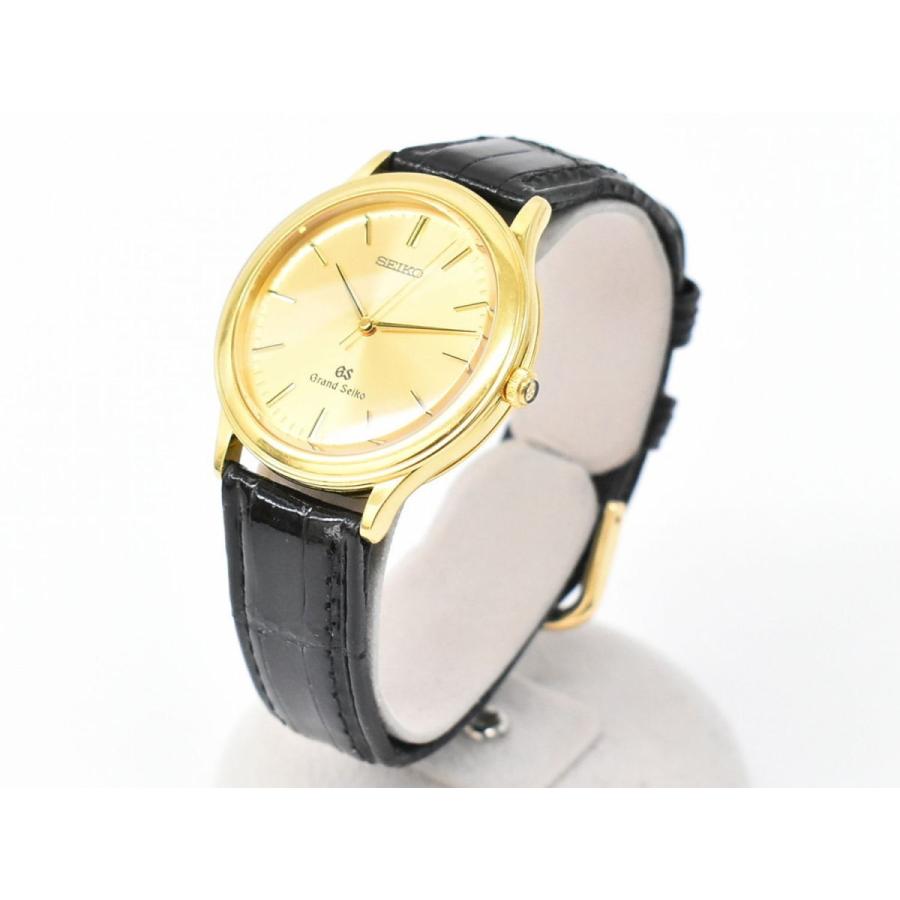 SEIKO 本物 グランドセイコー 9581-7000 18KT 18金 18K K18 腕時計 QZ 
