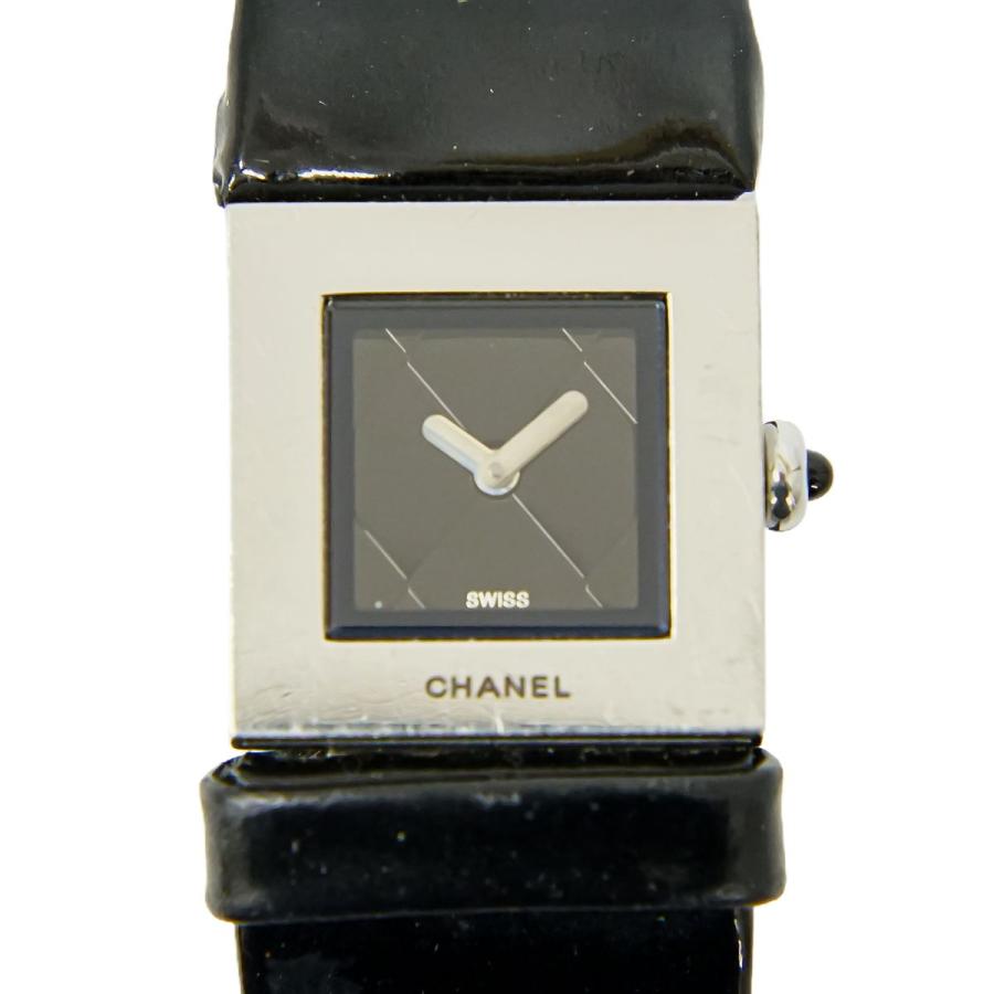 本物 シャネル CHANEL マトラッセ 腕時計 QZ クオーツ 電池式 SS