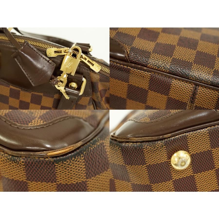 本物 ルイヴィトン LOUIS VUITTON LV ヴェローナ PM ダミエ エベヌ トートバッグ ハンドバッグ ブラウン N41117