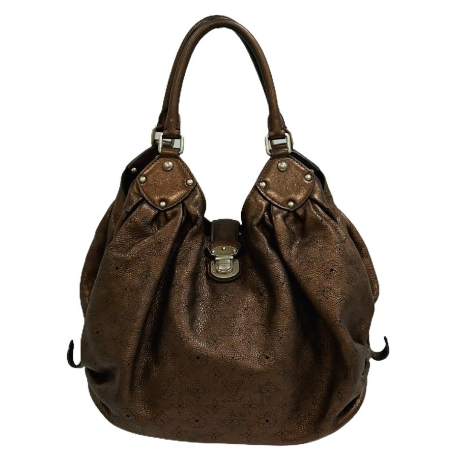 本物 ルイヴィトン LOUIS VUITTON LV マヒナ L マヒナ レザー トート 