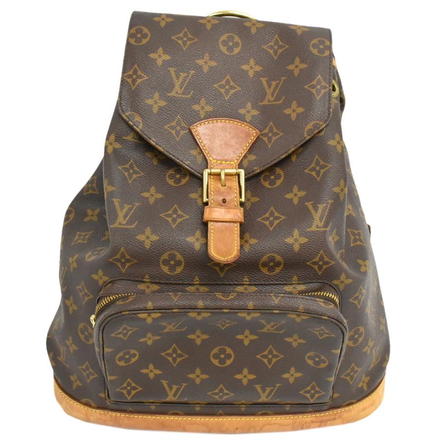 本物 ルイヴィトン LOUIS VUITTON LV モンスリ GM モノグラム リュック