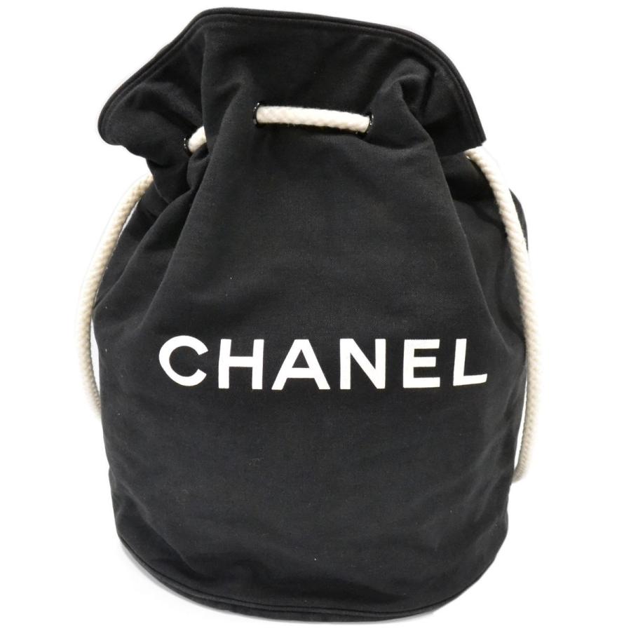 本物 シャネル CHANEL ノベルティ 巾着型 ショルダーバッグ リュック 